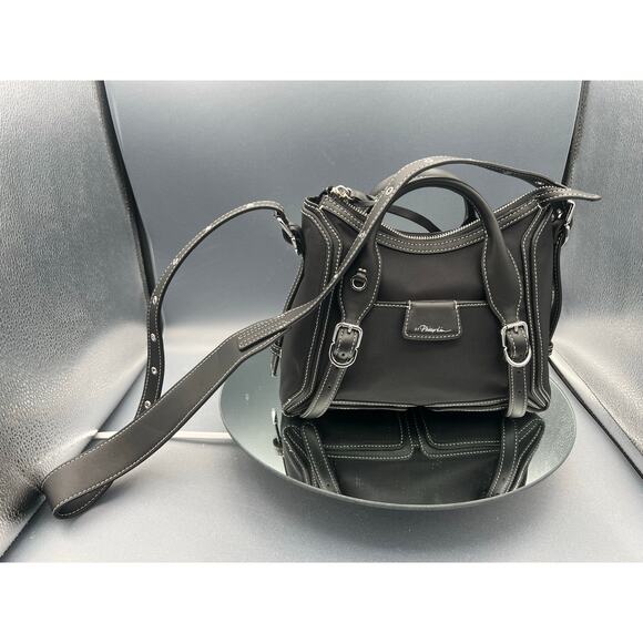 3.1 Phillip Lim Pashli Moto Nylon Satchel in black with silver-tone hardware - Picture 4 of 9